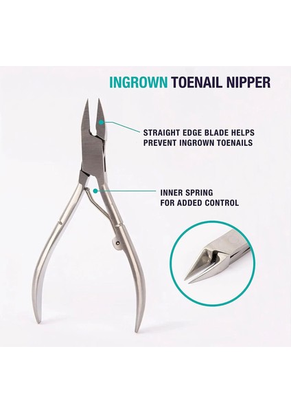 Beyaz Kartal Gaga Tırnak Makası Tırnak Eti Büyütme Kesim Kavisli Ucu Pedikür Manikür Profesyonel Paslanmaz Çelik Ölü Cilt Sökücü 1 Adet (Yurt Dışından) fiyatları