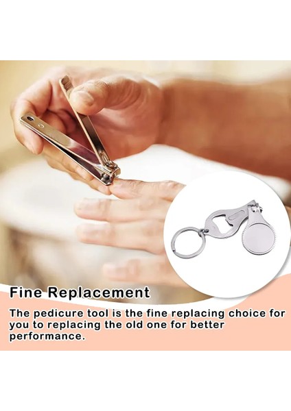 3 Adet Karbon Çelik Tırnak Makası 3 In 1 Çok Fonksiyonlu Yedek Ayak Tırnağı Pedikür Manikür Aracı Şişe Açacağı Anahtarlık ile (Yurt Dışından) fırsatları