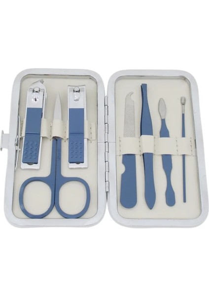 Mavi Tırnak Makası Paslanmaz Çelik Seyahat Çantası Kiti ile Profesyonel Tırnak Kesici Aletler (Yurt Dışından)