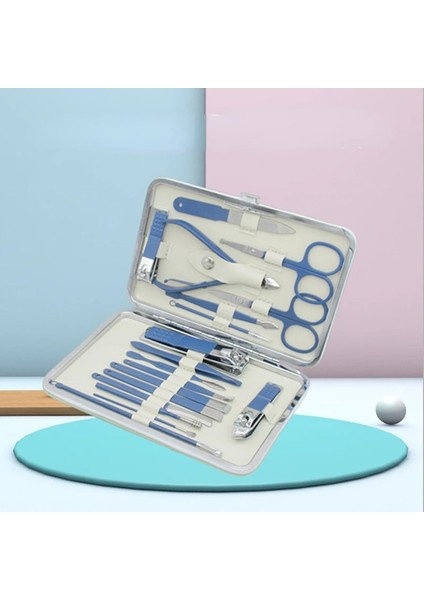 Mavi Tırnak Makası Paslanmaz Çelik Seyahat Çantası Kiti ile Profesyonel Tırnak Kesici Aletler (Yurt Dışından) fiyatları