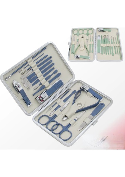 Mavi Tırnak Makası Paslanmaz Çelik Seyahat Çantası Kiti ile Profesyonel Tırnak Kesici Aletler (Yurt Dışından) modelleri
