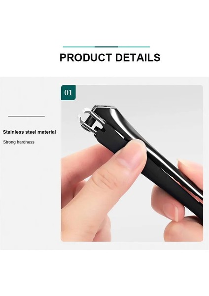 002 Paslanmaz Çelik Tırnak Makası Iki Boyutu Mevcuttur Manikür Tırnak Kesici Giyotin Makas Manikür Pedikür Aracı Clipper (Yurt Dışından) fırsatları