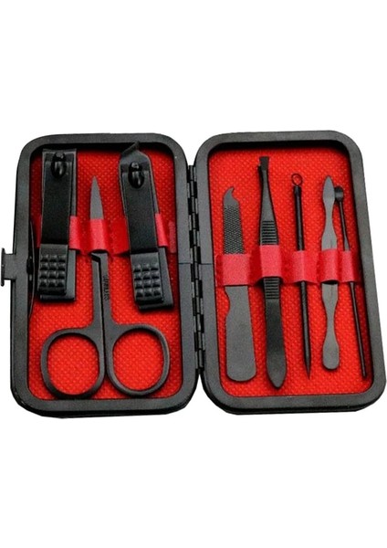 C-8 Adet Tırnak Makası Seti 7/10/16/18 Adet Manikür Kesiciler Tırnak Makası Tırnak Makası Katlama Çantası-Güzellik Manikür Tırnak Törpüsü Aracı (Yurt Dışından)