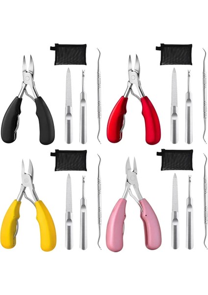 C-8 Adet Tırnak Makası Seti 7/10/16/18 Adet Manikür Kesiciler Tırnak Makası Tırnak Makası Katlama Çantası-Güzellik Manikür Tırnak Törpüsü Aracı (Yurt Dışından) fiyatları