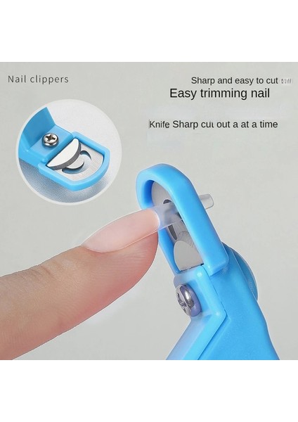 Mavi 1 Pc Lüks Paslanmaz Çelik Kafa Tırnak Makası Akrilik Jel Fransız Yanlış Nail Ipuçları Kesici Clipper Kız Tırnak Bakımı Araçları (Yurt Dışından) fırsatları