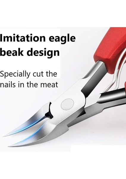 Kırmızı 1 Adet Paslanmaz Çelik Ayak Tırnağı Batık Tırnak Sanat Makası Makas Paronychia Ölü Cilt Sökücü Kırpma Tırnak Makası Pedikür Araçları (Yurt Dışından) indirimleri