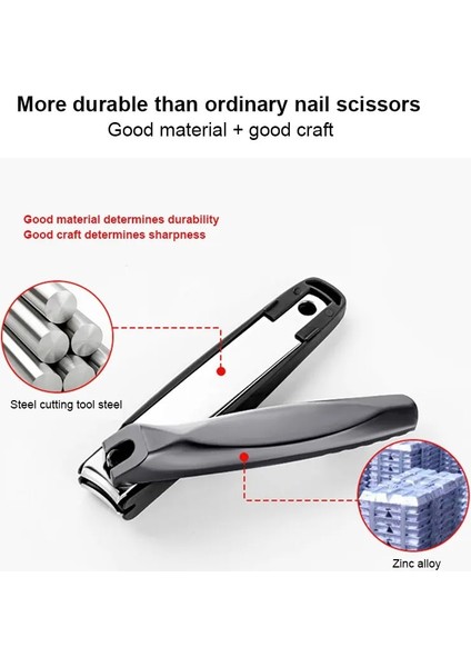 002 Paslanmaz Çelik Tırnak Makası Iki Boyutu Mevcuttur Manikür Tırnak Kesici Giyotin Makas Manikür Pedikür Aracı Clipper (Yurt Dışından) indirimleri