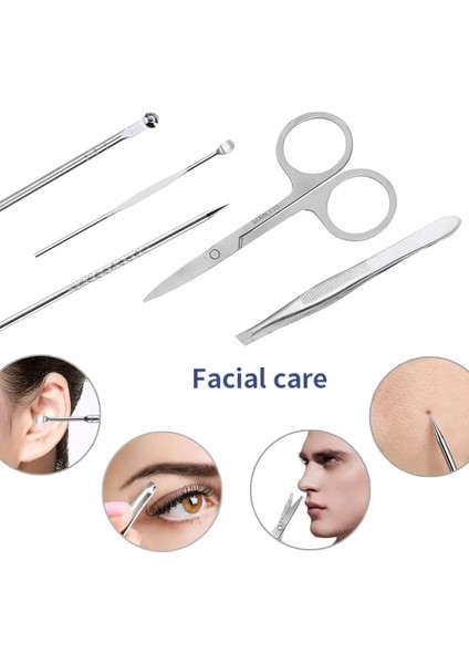 BLACK-10PCS 10 Adet Profesyonel Paslanmaz Çelik Tırnak Makası Manikür Pedikür Bakım Ayak Tırnak Tırnak Eti Giyotin Seyahat Çantası Aracı (Yurt Dışından) fiyatları