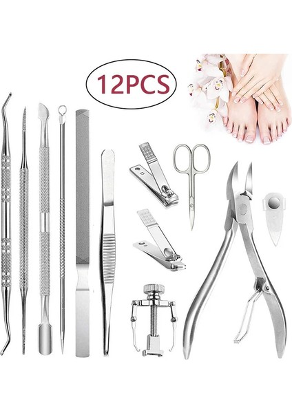 3 Adet Profesyonel Pedikür Araçları Batık Ayak Tırnağı Araçları Seti Tırnak Bakımı Batık Ayak Tırnağı Kaldırma Düzeltme Makası Ayak Bakımı 12 Adet/takım (Yurt Dışından) indirimleri