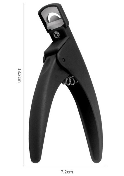 Siyah Fransız Yanlış Tırnak Kesici Bıçak Düz Kenar Manikür Düzelticiler Meslek U Şeklinde Tırnak Makası Akrilik Jel Uzatın Kesici Aracı (Yurt Dışından)