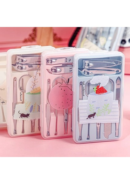 Kızlar 7 Adet/kutu Tırnak Makası Tırnak Manikür Düzelticiler Karikatür Paslanmaz Çelik Makas Ölü Deri Pense Kulak Kaşık Ayak Araçları Rastgele Renk (Yurt Dışından) fiyatları