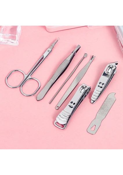Kızlar 7 Adet/kutu Tırnak Makası Tırnak Manikür Düzelticiler Karikatür Paslanmaz Çelik Makas Ölü Deri Pense Kulak Kaşık Ayak Araçları Rastgele Renk (Yurt Dışından) fırsatları