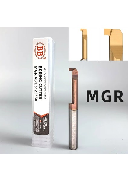 Mgr 5 B1.5 L22 Bb Mgr Mır Mfr Kanal Açma Için Delici Kesici Diş Kaplamalı Karbür Mini Iç Torna Turing Aracı Iç Freze (Yurt Dışından)