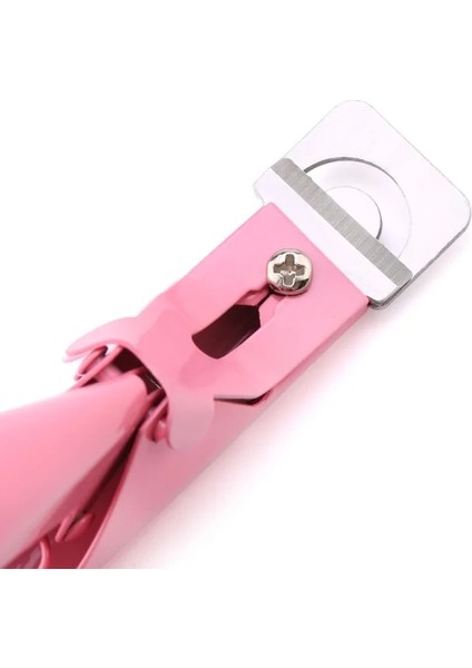 Pembe 1 Adet Profesyonel Tırnak Sanat Kesme Makinesi Özel Tip U Kelime Yanlış Ipuçları Kenar Kesiciler Akrilik Tırnak Renkleri Paslanmaz Çelik Manikür Araçları (Yurt Dışından)
