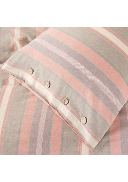 Arlo Terracotta Çift Kişilik Ipliği Boyalı Nevresim Takımı modelleri