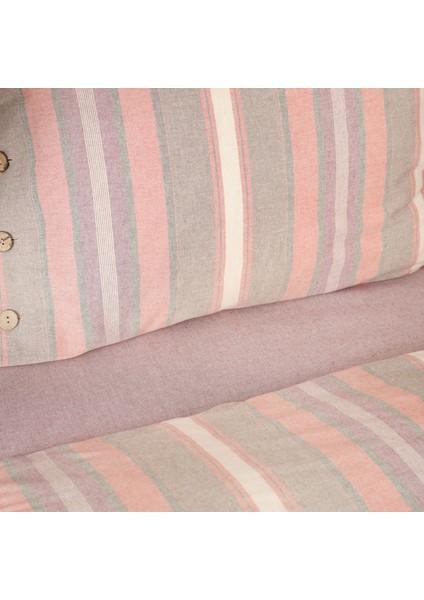 Arlo Terracotta Çift Kişilik Ipliği Boyalı Nevresim Takımı fırsatları