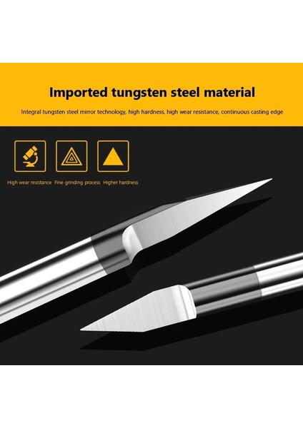 3.175X30X0.1 1 Adet Pcb 3D Gravür Bit 10/15/20/25/60/90 V Şekli Oyma Uçları Uçlu 3.175/4/6 Tungsten Karbür Pcb Freze Kesicisi Alüminyum Kesici (Yurt Dışından)