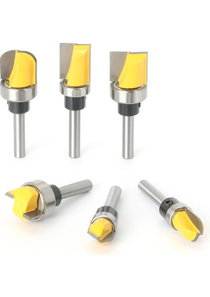 6X15.9X20.6 6MM/6.35MM Shank Yönlendirici Bit Seti Rulman Kırpma Ucu Düz Freze Kesicisi Ahşap Uçları Tungsten Karbür Kesme Ağaç Işleme (Yurt Dışından) fırsatları