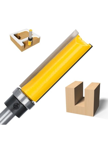 19XD8X50X94L Cmcp 8mm Shank Gömme Trim Rulman 5/8 "bıçak Şablonu Yönlendirici Bit Düz Yuvası Desen Bit Karbür End Mill Ahşap Yönlendirici Bit (Yurt Dışından) indirimleri