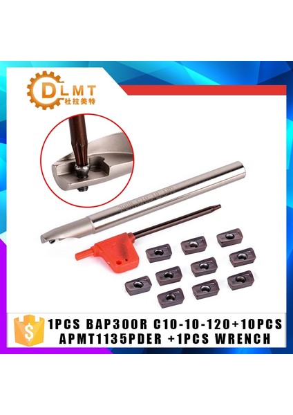 300R C16-17-150-2T Takım Tutucu 1 Takım BAP300R Freze Kesici APMT1135 Cnc Kesici Bap 300R C10 12 14 16 20 Freze Takım Tutucu Cnc Freze Kaba Işleme Karbür (Yurt Dışından) indirimleri