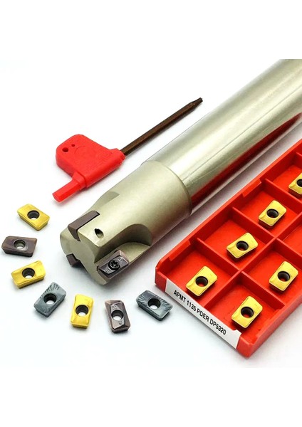 Uç Yok 300R C16-16-150-2T BAP300R Parmak Frezeleme Takım Tutucu C20-20-150 2t C25-150 3t Dik Açı APMT1135 Uç Için 90 Derece Titreşim Önleyici Takım Tutucu (Yurt Dışından)