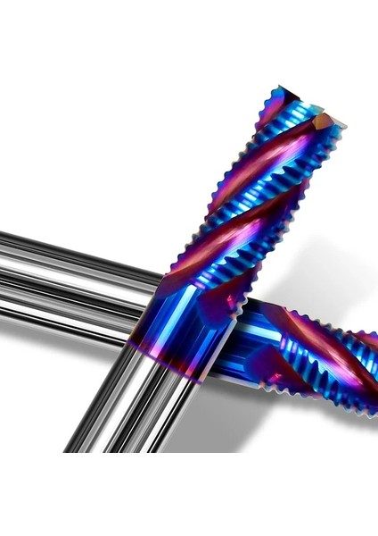 10XD10X75L HRC65 4 Flüt Vack Kaba Freze Karbür 4 Flüt HRC55° 65° Freze Uçları Alüminyum Metal Çelikler Için Cnc Freze Kesici Kaba Işleme Değirmeni 4 6 8mm (Yurt Dışından)