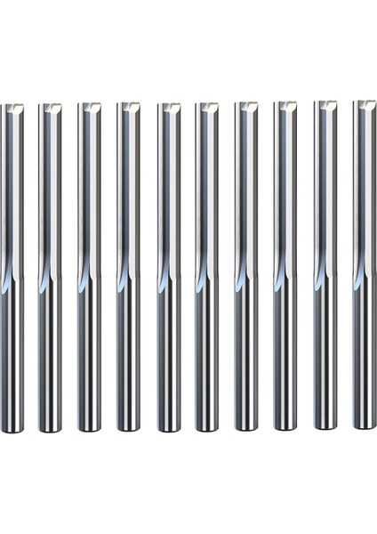 3.175X2.5X17 10 Adet/grup 3.175MM Shank 2 Flüt Düz Yuvası Freze Kesicisi Tungsten Karbür End Mill Cnc Router Bit Gravür Bit Araçları (Yurt Dışından)
