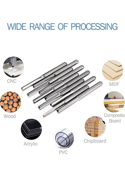 3.175X2.5X17 10 Adet/grup 3.175MM Shank 2 Flüt Düz Yuvası Freze Kesicisi Tungsten Karbür End Mill Cnc Router Bit Gravür Bit Araçları (Yurt Dışından)