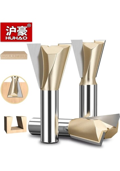 4053 Huhao Kırlangıç Ortak Yönlendirici Bit Ahşap 12.7mm Shank Ağaç Işleme Freze Kesicisi Tungsten Çelik Gravür End Mill Marangozluk Aletleri (Yurt Dışından) fiyatları