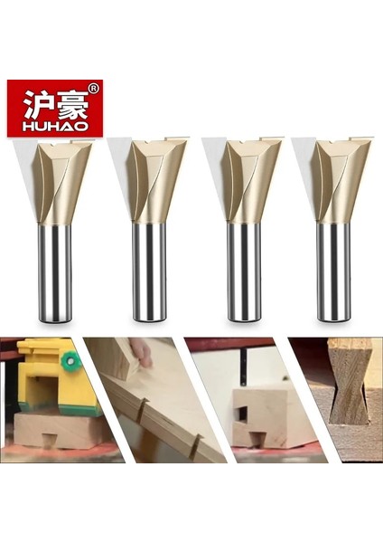 4053 Huhao Kırlangıç Ortak Yönlendirici Bit Ahşap 12.7mm Shank Ağaç Işleme Freze Kesicisi Tungsten Çelik Gravür End Mill Marangozluk Aletleri (Yurt Dışından) modelleri