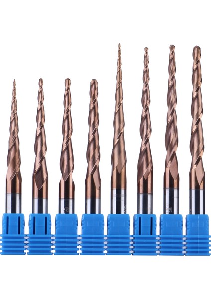Konık D6-0.25R-30.5CL Ucheer 1 Adet 4mm 6mm Konik Bilyalı Uçlu Freze Tungsten Katı Karbür Kaplamalı Koni Cnc Freze Kesicisi Ağaç Işleme Gravür Bit (Yurt Dışından) fırsatları