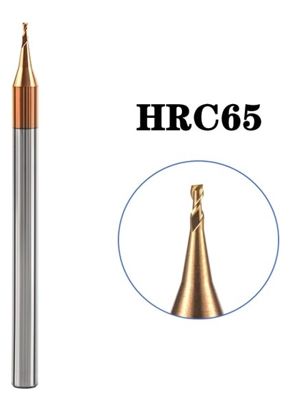 D0.6X4X50L Çelik HRC65 Mikro Karbür Freze Kesici D0.3mm-0.9mm Mini Küçük Çaplı Mikro Bilyalı Uçlu Freze Kesici R0.15-R0.45 Cnc Aracı (Yurt Dışından)