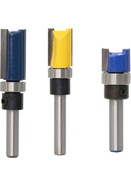 11 9mm 1/4 "(6.35MM) Shank Gömme Trim Yönlendirici Bit Desen Bit Üst Alt Rulman Bıçağı Şablonu Ahşap Freze Kesicisi Marangoz (Yurt Dışından) modelleri