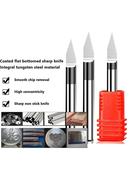 6X30X0.1 1 Adet Pcb 3D Gravür Bit 10/15/20/25/60/90 V Şekli Oyma Uçları Uçlu 3.175/4/6 Tungsten Karbür Pcb Freze Kesicisi Alüminyum Kesici (Yurt Dışından) fiyatları
