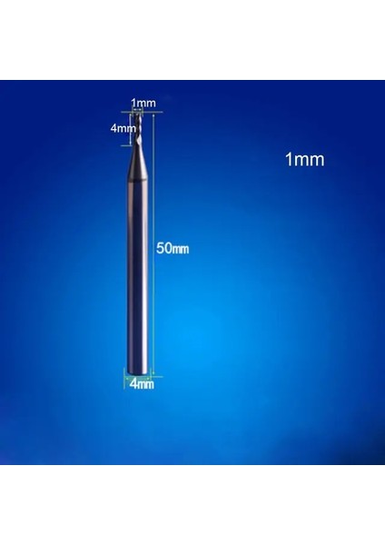 1mm Parmak Freze Kesme 4 Flüt Değirmen 1mm 1.5mm 2mm 2.5mm 3mm 4mm 5mm 6mm Alaşımlı Karbür Tungsten Çelik Freze Kesicisi Uç Değirmen Metal (Yurt Dışından)