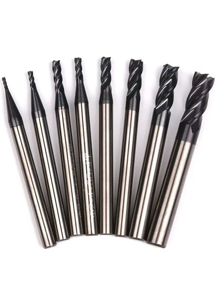 1mm Parmak Freze Kesme 4 Flüt Değirmen 1mm 1.5mm 2mm 2.5mm 3mm 4mm 5mm 6mm Alaşımlı Karbür Tungsten Çelik Freze Kesicisi Uç Değirmen Metal (Yurt Dışından) fırsatları