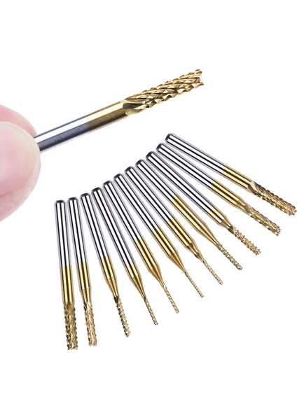 1.0mm 1 Adet Dayanıklı 0.8MM-3.175MM Titanyum Kaplamalı Karbür Freze Kesicisi Gravür Kenar Kesici Cnc Freze Uçları End Mill Pcb Makinesi Için (Yurt Dışından)