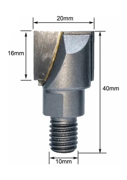 10 20 1 Adet 10MM Vida Konu Cnc Temizleme Alt Yönlendirici Bit Kilit Freze Kesicisi Ahşap Ağaç Işleme Bit (Yurt Dışından)