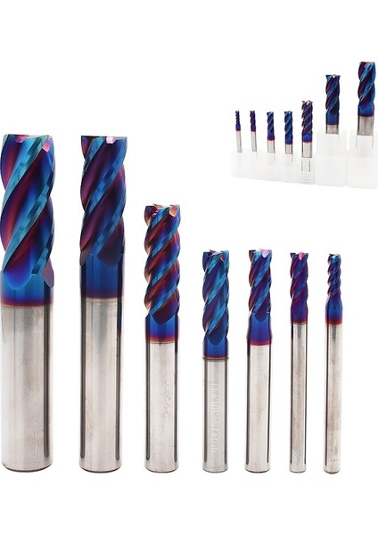 5 Adet, 3.5X4DX50L-4F HRC65 HRC50 55 65 4 Flüt Tungsten Karbür Çelik Parmak Frezeler Kesme Aleti Parmak Freze Freze Kesicisi Alaşımlı Kaplama Cnc Işleme (Yurt Dışından)