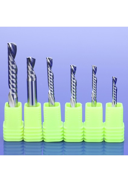 10 Adet 3.175X12 10 Adet 3.175/4/5/6/8MM Aaa Sol Spiral Freze Kesicisi Aşağı Kesim Bir Flüt Yönlendirici Bit Cnc Freze Karbür Freze Kesicisi (Yurt Dışından)
