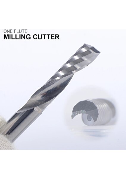 6.0X35X50L 2 Adet 3.175/4/5/6/8/10/12MM 3A Tek Flüt Spiral Cnc Freze Kesicisi Karbür Freze Ucu Akrilik Pvc Mdf Ahşap End Mill (Yurt Dışından)