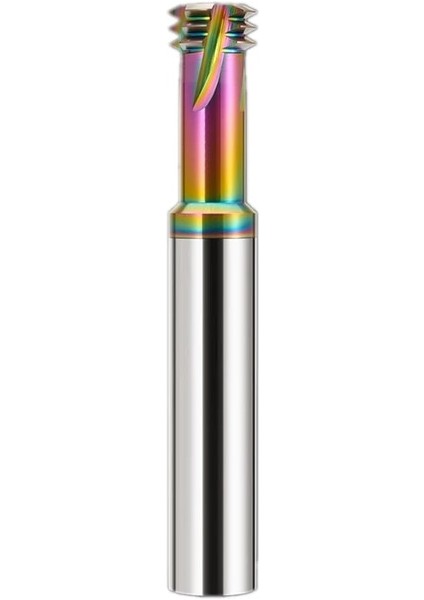 1-4X28 Unf Kaplamalı Alüminyum 3 Diş Diş Frezeleme Kesici Kaplamalı Katı Karbür Minyatür Iso Unc Unf Pitch Cnc Iç Işleme Kesici Takım M3 M4 M5 M6 M8 (Yurt Dışından)