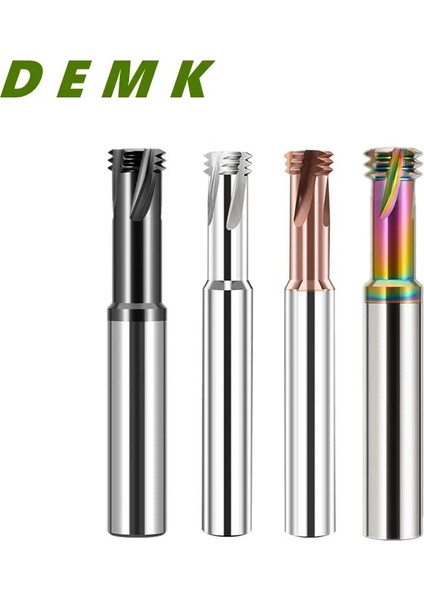 1-4X28 Unf Kaplamalı Alüminyum 3 Diş Diş Frezeleme Kesici Kaplamalı Katı Karbür Minyatür Iso Unc Unf Pitch Cnc Iç Işleme Kesici Takım M3 M4 M5 M6 M8 (Yurt Dışından)