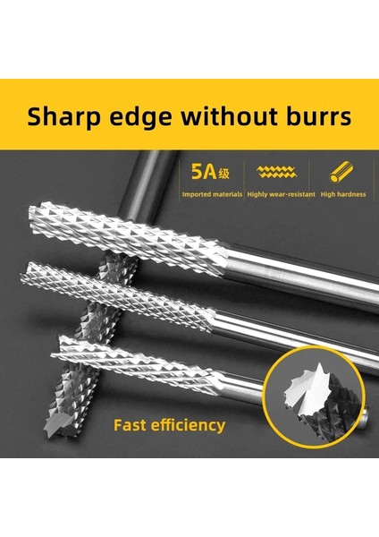5038 Huhao 1 Adet 3.175MM 4mm 6mm Karbür Tungsten Mısır Kesici Kesme Pcb Freze Uçları Freze Cnc Freze Uçları Oyma Makinesi (Yurt Dışından)