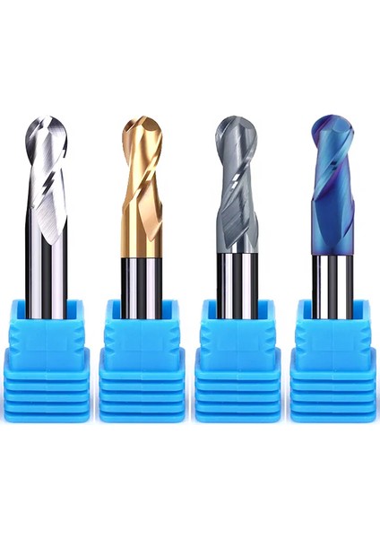 R1.75X4DX50L,5 Adet HRC65-2F Xuhan Bilyalı Uçlu Freze Tungsten Karbür Kesici Cnc Router Bit Freze Aracı R0.5 6mm 8mm 10MM HRC50 55 65 2 4 Flüt (Yurt Dışından)