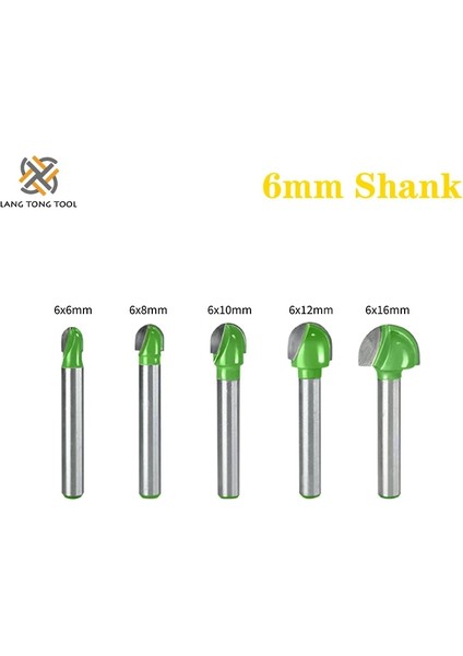 6mm Shank x 8mm 6mm Shank Bilyalı Uçlu Freze Uçları Seti End Mill Yuvarlak Koy Kutusu Katı Karbür Cnc Yarıçapı Çekirdek Freze Ucu LT014 (Yurt Dışından) modelleri