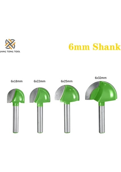 6mm Shank x 8mm 6mm Shank Bilyalı Uçlu Freze Uçları Seti End Mill Yuvarlak Koy Kutusu Katı Karbür Cnc Yarıçapı Çekirdek Freze Ucu LT014 (Yurt Dışından) fırsatları