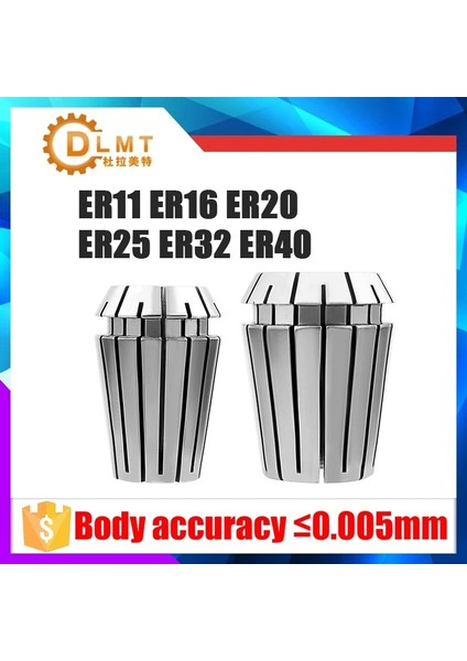 15MM ER40 1 Adet ER11 ER16 ER20 ER25 ER32 ER40 Yüksek Hassasiyetli 0.005MM Yaylı Yüksük Uygun Oyma Makinesi Mili Cnc Işleme Merkezi (Yurt Dışından)