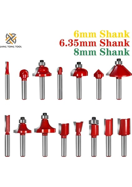 8mm Hiçbir Ahşap Kasa 6MM/6.35MM/8MM 15 Adet Yönlendirici Bit Seti Kırpma Düz Freze Kesicisi Ahşap Uçları Tungsten Karbür Kesme Ağaç Işleme Kırpma (Yurt Dışından) modelleri