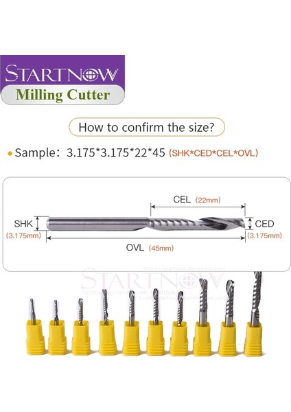 5 Adet 3.175X2.5X15X38 Startnow 5 Adet/grup Akrilik Karbür Tungsten Çelik Freze Kesici Cnc Router Tungsten 1 Flüt Spiral Uçları Pvc Plastik Frezeler (Yurt Dışından) fiyatları